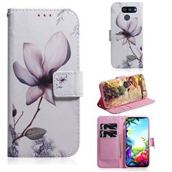 Magnolia Flower PU Leather Wallet Case for LG K40S