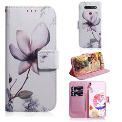 Magnolia Flower PU Leather Wallet Case for LG K41S