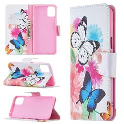 Vivid Flying Butterflies Leather Wallet Case for LG K42