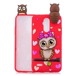 Bow Owl Soft 3D Climbing Doll Soft Case for LG K4 (2017) M160 Phoenix3 Fortune