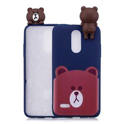 Cute Bear Soft 3D Climbing Doll Soft Case for LG K4 (2017) M160 Phoenix3 Fortune