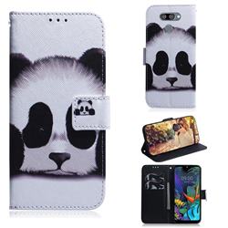 Sleeping Panda PU Leather Wallet Case for LG K50