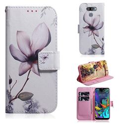 Magnolia Flower PU Leather Wallet Case for LG K50