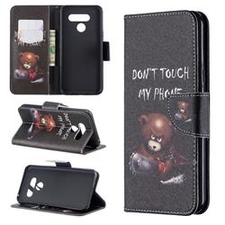 Chainsaw Bear Leather Wallet Case for LG K50