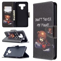 Chainsaw Bear Leather Wallet Case for LG K51