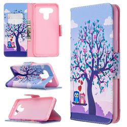 Tree and Owls Leather Wallet Case for LG K51