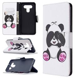Lovely Panda Leather Wallet Case for LG K51