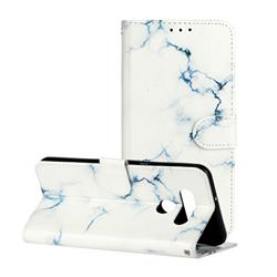 Soft White Marble PU Leather Wallet Case for LG K51