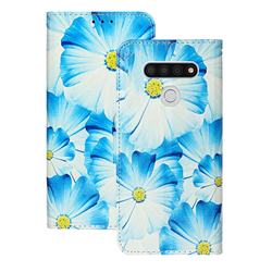 Orchid Flower PU Leather Wallet Case for LG K51
