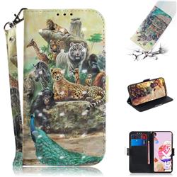 Beast Zoo 3D Painted Leather Wallet Phone Case for LG K51S