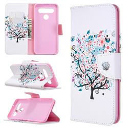 Colorful Tree Leather Wallet Case for LG K61