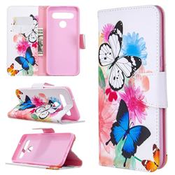 Vivid Flying Butterflies Leather Wallet Case for LG K61