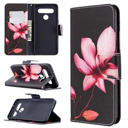 Lotus Flower Leather Wallet Case for LG K61
