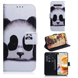 Sleeping Panda PU Leather Wallet Case for LG K61