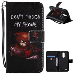 Angry Bear PU Leather Wallet Case for LG K8 (2018) / LG K9