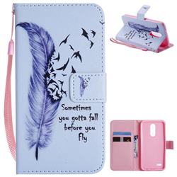 Feather Birds PU Leather Wallet Case for LG K8 (2018) / LG K9