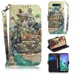 Beast Zoo 3D Painted Leather Wallet Phone Case for LG Q60