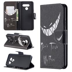 Crooked Grin Leather Wallet Case for LG Q60