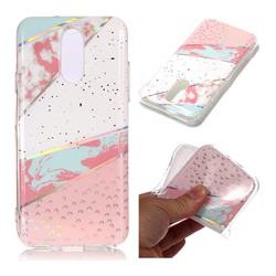 Matching Color Marble Pattern Bright Color Laser Soft TPU Case for LG Q7 / Q7+ / Q7 Alpha / Q7&#945;