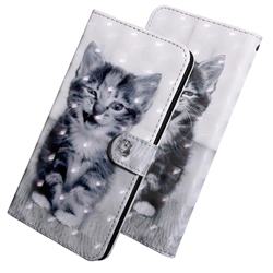 Smiley Cat 3D Painted Leather Wallet Case for LG Q7 / Q7+ / Q7 Alpha / Q7α
