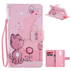 Cats and Bees PU Leather Wallet Case for LG Stylo 2 LS775 Criket