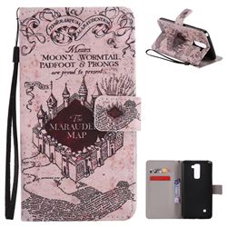 Castle The Marauders Map PU Leather Wallet Case for LG Stylo 2 LS775 Criket