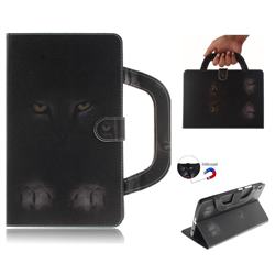 Mysterious Cat Handbag Tablet Leather Wallet Flip Cover for Lenovo Tab3 8 Plus