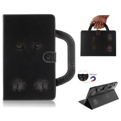 Mysterious Cat Handbag Tablet Leather Wallet Flip Cover for Lenovo Tab 4 8 Plus