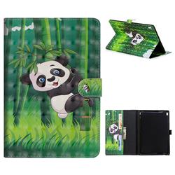 Climbing Bamboo Panda 3D Painted Leather Tablet Wallet Case for Lenovo Tab4 10 (Lenovo TB-X304F/L)