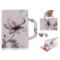 Magnolia Flower Handbag Tablet Leather Wallet Flip Cover for Lenovo Tab4 10 (Lenovo TB-X304F/L)