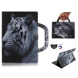 White Tiger Handbag Tablet Leather Wallet Flip Cover for Lenovo Tab4 10 (Lenovo TB-X304F/L)