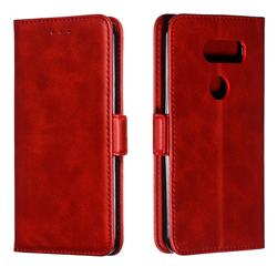 Retro Classic Calf Pattern Leather Wallet Phone Case for LG V30 - Red
