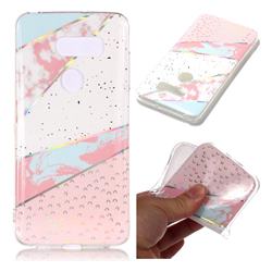 Matching Color Marble Pattern Bright Color Laser Soft TPU Case for LG V35 ThinQ (LG V35+ ThinQ)