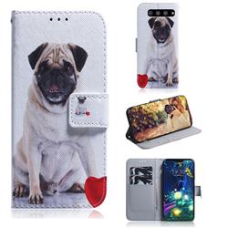 Pug Dog PU Leather Wallet Case for LG V50 ThinQ 5G