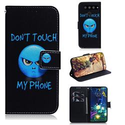 Not Touch My Phone PU Leather Wallet Case for LG V50 ThinQ 5G