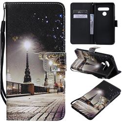City Night View PU Leather Wallet Case for LG V50 ThinQ 5G