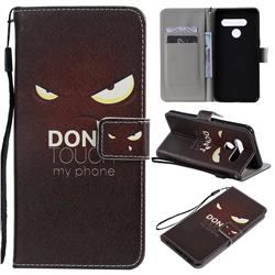 Angry Eyes PU Leather Wallet Case for LG V50 ThinQ 5G