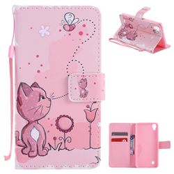 Cats and Bees PU Leather Wallet Case for LG X Power LS755 K220DS K220 US610 K450
