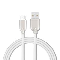 1.5m Metal Zinc Alloy Candy Micro USB Data Charging Cable for Samsung Sony LG Huawei Xiaomi Phones - White