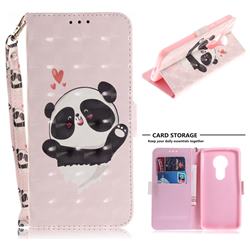 Heart Cat 3D Painted Leather Wallet Phone Case for Motorola Moto E5