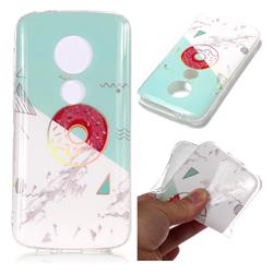 Donuts Marble Pattern Bright Color Laser Soft TPU Case for Motorola Moto E5 Play