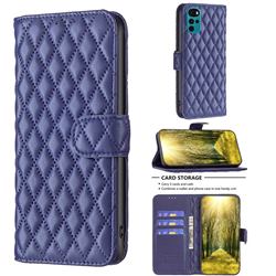 Binfen Color BF-14 Fragrance Protective Wallet Flip Cover for Motorola Moto G22 - Blue