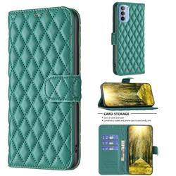 Binfen Color BF-14 Fragrance Protective Wallet Flip Cover for Motorola Moto G31 G41 - Green