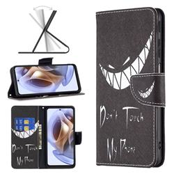Crooked Grin Leather Wallet Case for Motorola Moto G31 G41