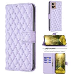 Binfen Color BF-14 Fragrance Protective Wallet Flip Cover for Motorola Moto G32 - Purple