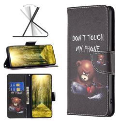 Chainsaw Bear Leather Wallet Case for Motorola Moto G32