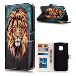 Ice Lion 3D Relief Oil PU Leather Wallet Case for Motorola Moto G5