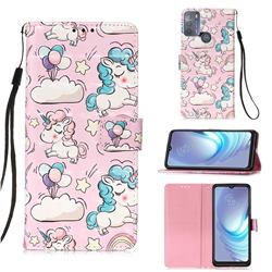 Angel Pony 3D Painted Leather Wallet Case for Motorola Moto G50