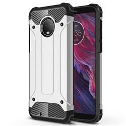 King Kong Armor Premium Shockproof Dual Layer Rugged Hard Cover for Motorola Moto G6 - Technology Silver