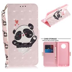 Heart Cat 3D Painted Leather Wallet Phone Case for Motorola Moto G6